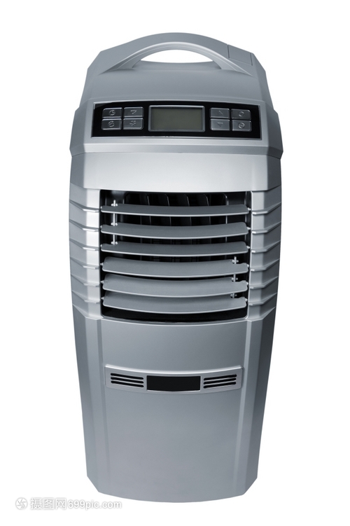 白色背景的現(xiàn)代移動(dòng)空調(diào)機(jī)