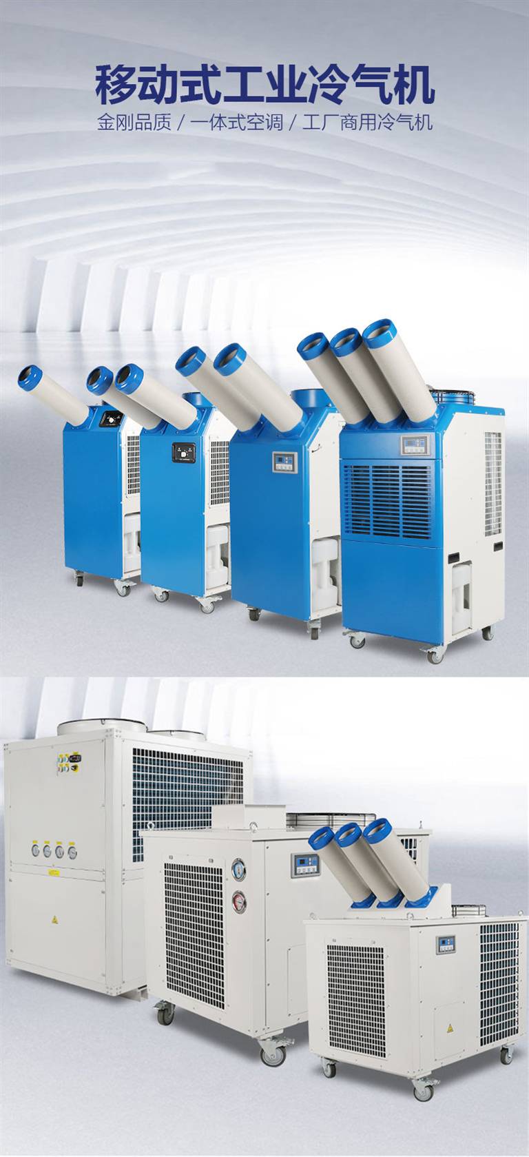 5kW工業(yè)冷風(fēng)機(jī) 車間降溫的移動(dòng)利器與口罩機(jī)、超聲波機(jī)的理想伴侶